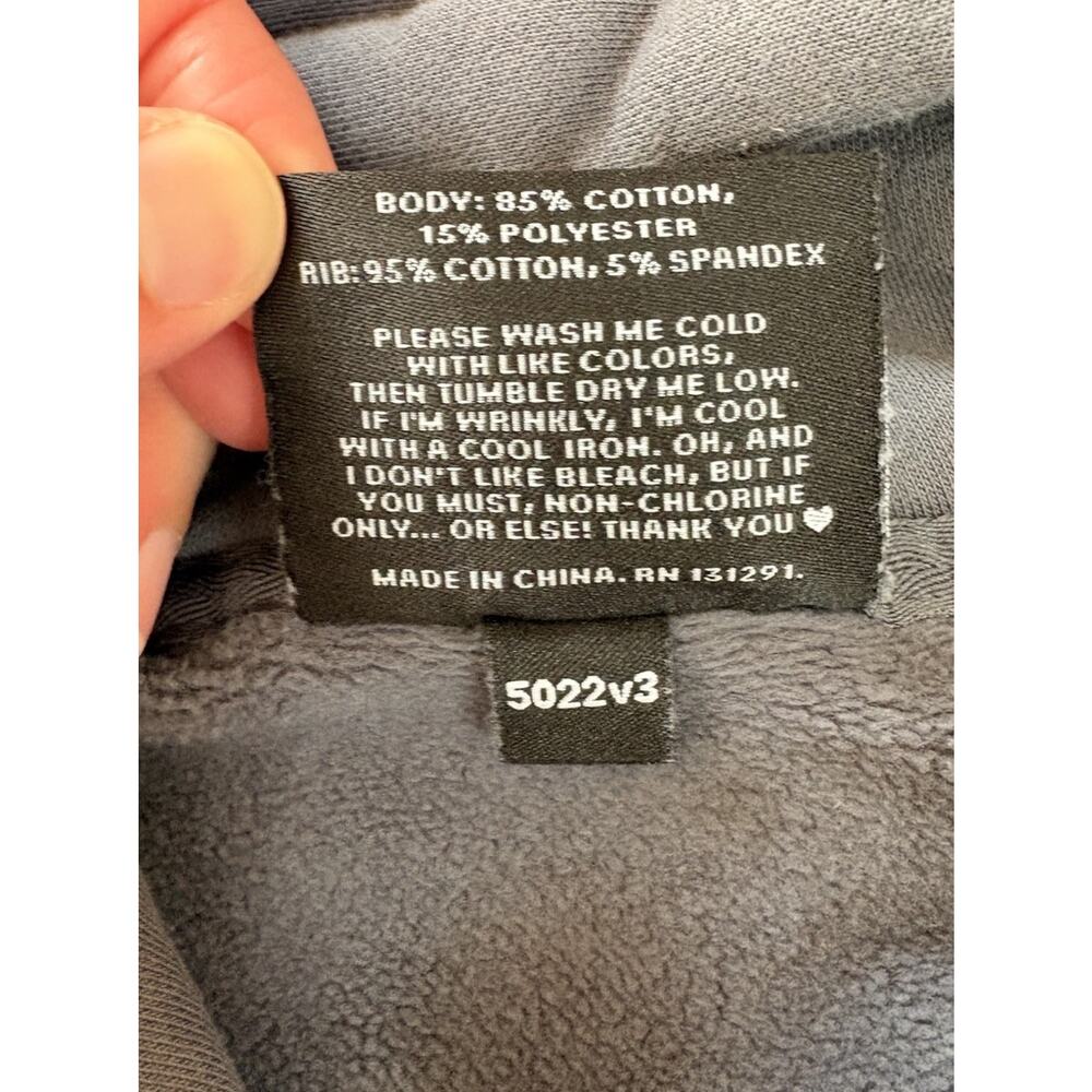 Popflex Women’s Cropped Hoodie Sweatshirt Size S Steel Grey Ba - Picture 4 of 7